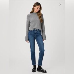PAIGE Cindy High Waist Straight Leg Jeans